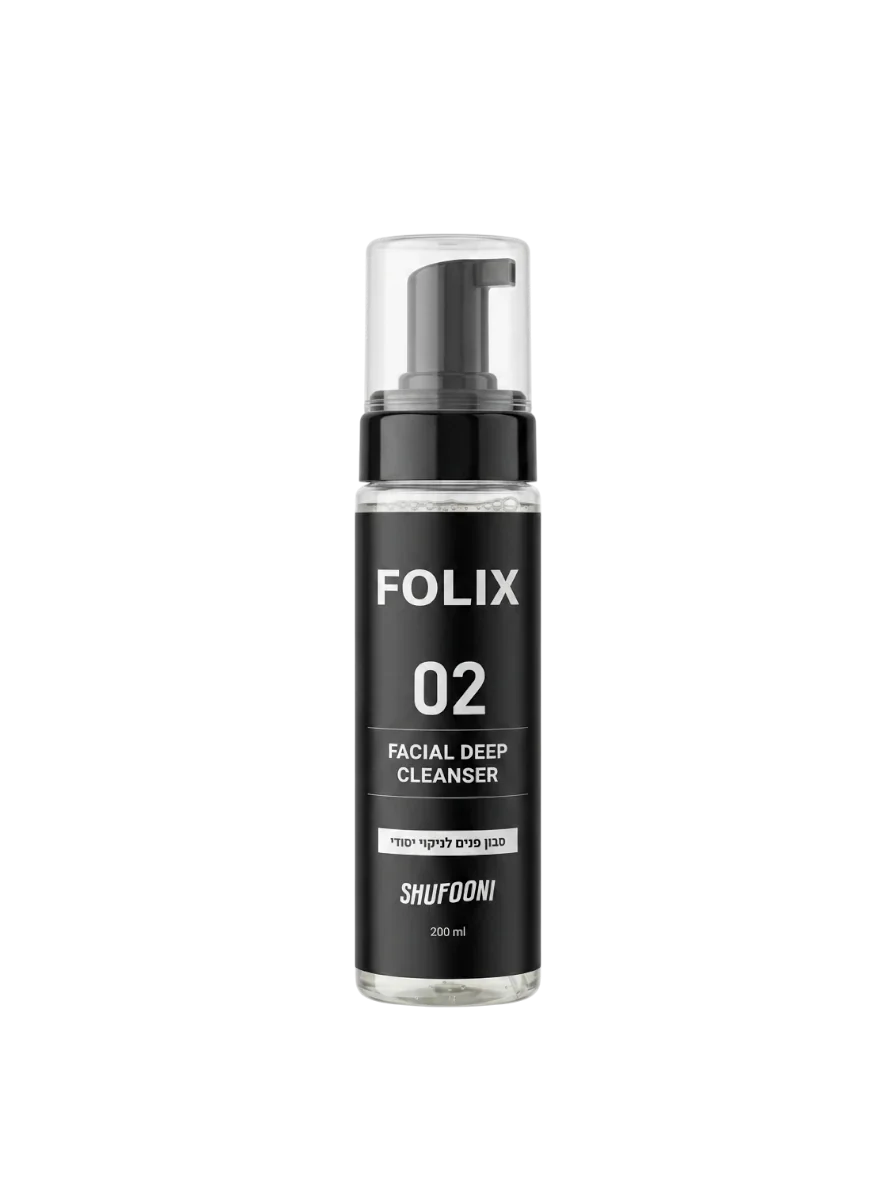 קצף ניקוי פנים FOLIX לגברים לעור נקי ונעים